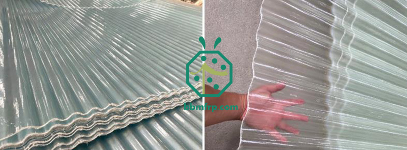 transparent fiberglass roofing sheet